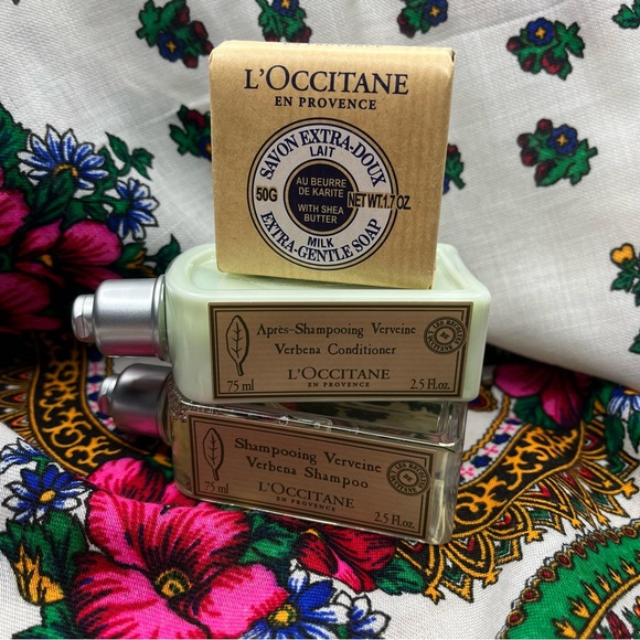 L'OCCITANE Other - L'OCCITANE Verbena Hair Care Trio with Lait Milk Soap